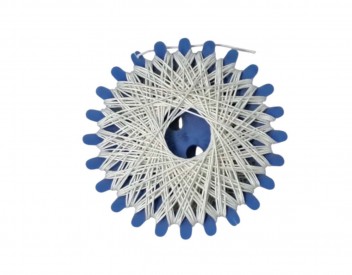 Ijzergaren offwhite, net niet wit  20 meter  100% katoen