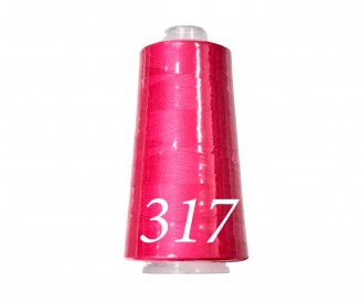 Lockgaren. 3000 yards.  Pink  100% polyester  Dikte 40/2 Ook geschikt als naaigaren.  Goldspun overlockgaren