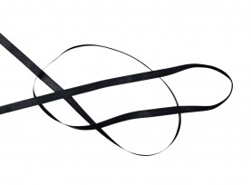 Satijnlint Zwart 8 mm   233