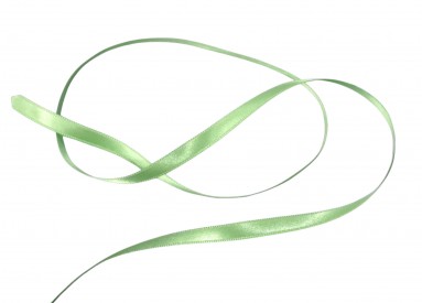 Satijnlint dubbelzijdig Licht lime  8 mm breed  100 % polyester.  Dit satijnband voelt heel zacht en natuurlijk aan