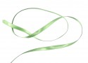 Satijnlint dubbelzijdig Licht lime  8 mm breed  100 % polyester.  Dit satijnband voelt heel zacht en natuurlijk aan