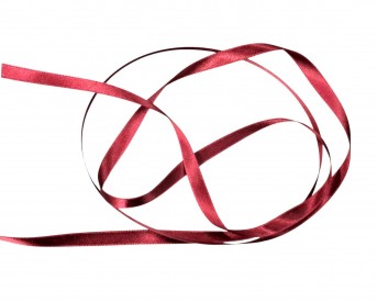 Satijnlint dubbelzijdig Rood  8 mm breed  100 % polyester.  Dit satijnband voelt heel zacht en natuurlijk aan