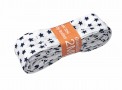 Biaisband Wit met donkerblauwe mini sterretjes  bundel  2mtr