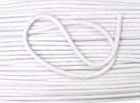 Koord wit  Doorsnee circa 6 mm  100 % katoen (met ziel)