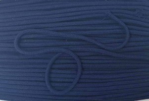 Koord donkerblauw  Doorsnee circa 6 mm  100 % katoen (met ziel)