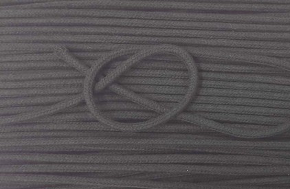 Koord donkerbruin  Doorsnee circa 6 mm  100 % katoen (met ziel)