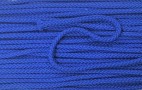 Koord kobaltblauw  Doorsnee circa 6 mm  Katoen/polyester (zonder ziel)