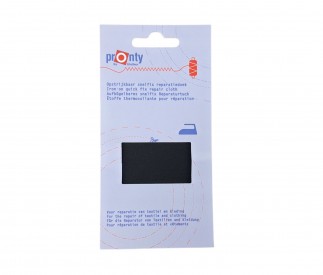 Reparatiedoek zwart  Opstrijkbaar reparatiedoek van Pronty  11 x 25 cm.  100% katoen  Wassen tot 95 graden