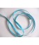 Aquakleurig satijnlint double face van 6 mm. breed.