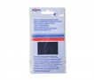 Reparatiedoek van Pronty  Marine. Heel diep donkerblauw opstrijkbaar reparatiedoek  11 x 25 cm.  100% katoen  Wassen tot 95 grad