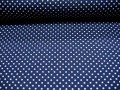 Ministip katoen Donkerblauw/wit 8287
