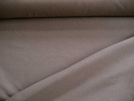 Tricot taupe/grijs, een mooie kwaliteit jersey  92% katoen/8% elastan  1,60 meter breed  240 gram p/m²