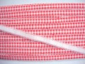 Boerenbont elastisch band Oranje/rood 4396