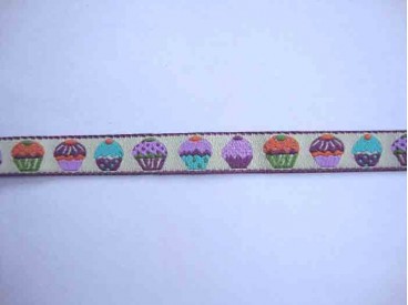 Sierband met gebakjes 10mm