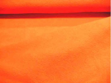 Oranje anti-pilling fleece. 100% polyester 1.55 mtr.br.