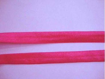 Elastisch vouwtres biaisband Pink 468