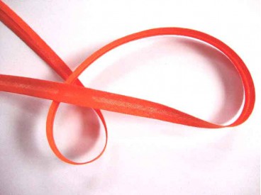 Oranje biaisband van 12 mm. breed