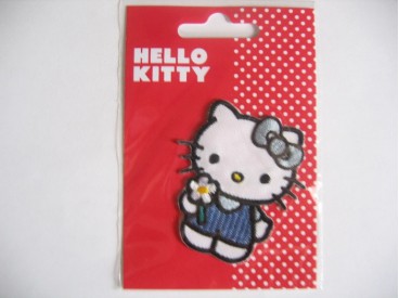 Een Hello Kitty opstrijkbare applicatie