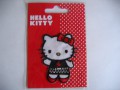 Een Hello Kitty opstrijkbare applicatie 5x6,5 cm 