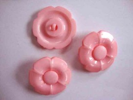 Bloemknoop met hart Roze 35mm. bh35roze