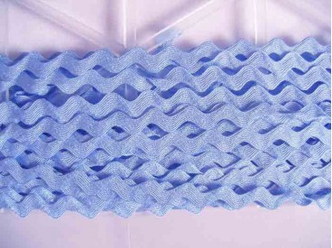 Zigzagband Lichtblauw 10 mm