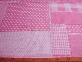 Boerenbont Patchwork Roze 5634-11N