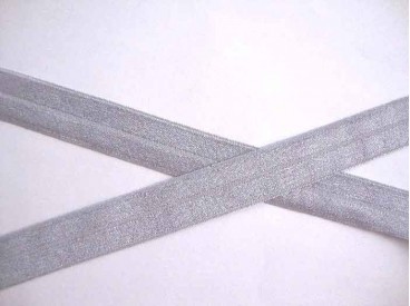 Elastisch vouwtres biaisband Lichtgrijs 472
