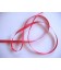 Rood satijnlint double face van 6 mm breed.