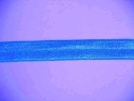 Elastisch vouwtres biaisband Donkeraqua 477