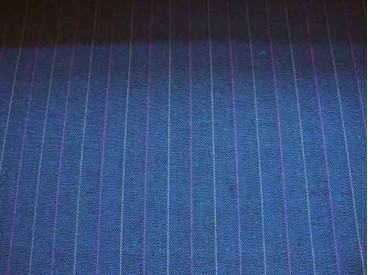 Katoen Fishbone streep Petrol 2440-85BK