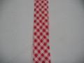Geblokt biaisband rood 46