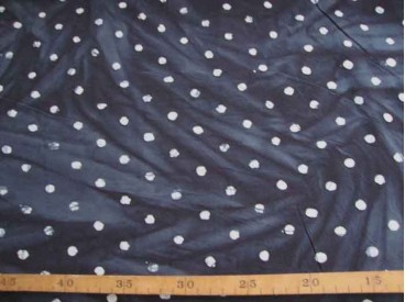 Batik Bubble Zwart met stip Coupon 65cm