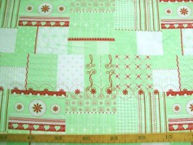 Tante Ema Lime Patchwork blok TE9