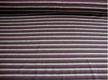 Tricot streep Paars/grijs/zwart 1647-19N