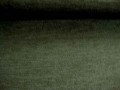 Een soepelvallende, gemeleerde en gebreide grijze tricot.  95%pl./5%sp.  1.50 mtr. br.