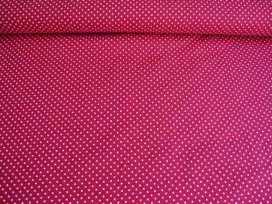 Mini stip katoen Rood/wit 5575-15N