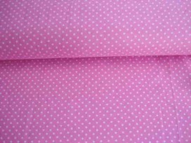 Mini stip katoen Roze/wit  5575-11N