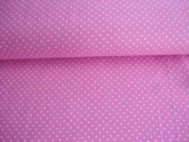 Mini stip katoen Roze/wit 5575-11N