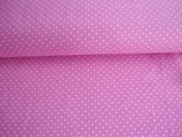 Mini stip katoen Roze/wit  5575-11N