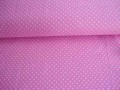 Mini stip katoen Roze/wit  5575-11N