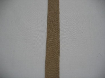 Keperband 15mm donker beige