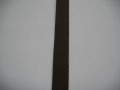 Keperband 15mm donker bruin