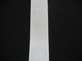 Keperband Wit  3cm breed