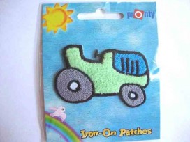 Iron-on Boys Groene auto 151