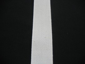 Keperband 3cm. Ecru Katoen