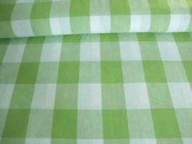 Boerenbont ruit 60x60mm. Limegroen 8112