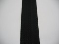 Zwart keeperband 100% katoen 4cm. breed