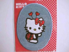 Hello Kitty Ovaal jeans als lieveheersbeestje verkleed