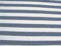 Tricot streep Jeansblauw/wit 2057-6N