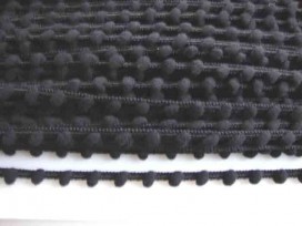 Sierband Pom pom mini mini Zwart